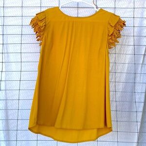 Shilla mustard yellow blouse